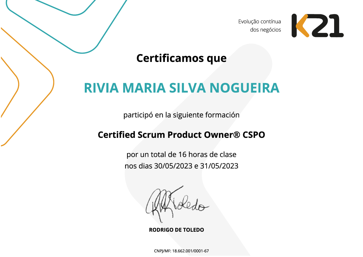 Certificado K21